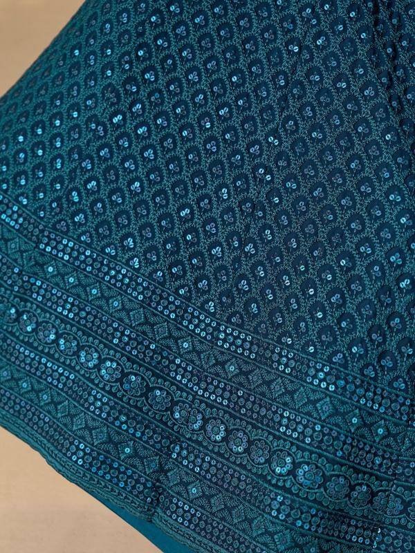 Florance vol 1 Georgette Blue Latest lehenga choli designs for retailers